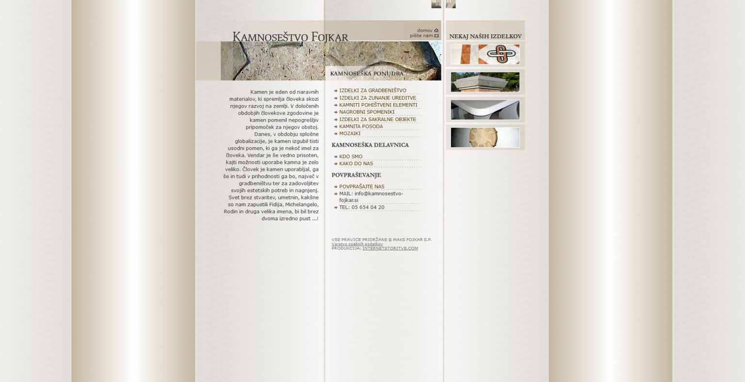 Kamnoseštvo Fojkar s.p.