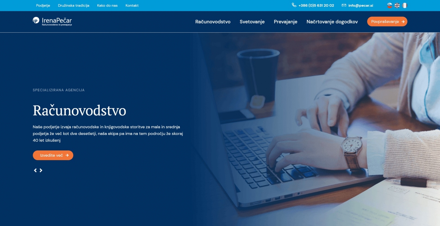 Računovodstvo in prevajanje Pečar